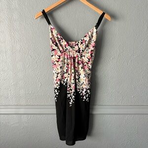 Oscar De La Renta, slip, nightgown, babydoll, floral, spaghetti strap, large